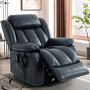 INGALIK 41" Breathable Leather Dual Motor Power Lift Recliner Chair With Heating And Massage, Lay Flat Electric Recliner Lift Assist Recliner For The Elderly