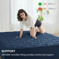INGALIK Super Soft Mattress Pad Breathable Pillow Top Mattress Cover Fluffy Quilted Fitted Mattress Protector Stretches up 8-21" Deep Pocket Cooling Mattress Topper