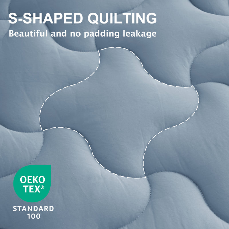 INGALIK Super Soft Mattress Pad Breathable Pillow Top Mattress Cover Fluffy Quilted Fitted Mattress Protector Stretches up 8-21" Deep Pocket Cooling Mattress Topper