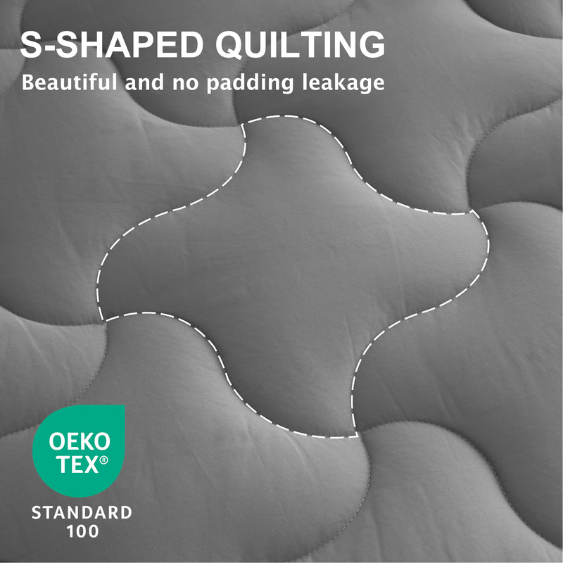 INGALIK Super Soft Mattress Pad Breathable Pillow Top Mattress Cover Fluffy Quilted Fitted Mattress Protector Stretches up 8-21" Deep Pocket Cooling Mattress Topper