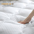 INGALIK Super Soft Mattress Pad Breathable Pillow Top Mattress Cover Fluffy Quilted Fitted Mattress Protector Stretches up 8-21" Deep Pocket Cooling Mattress Topper