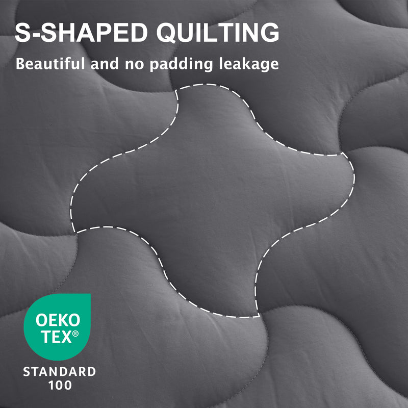 INGALIK Super Soft Mattress Pad Breathable Pillow Top Mattress Cover Fluffy Quilted Fitted Mattress Protector Stretches up 8-21" Deep Pocket Cooling Mattress Topper