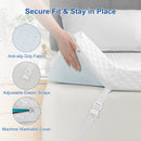 INGALIK 3 inch Gel Infused Memory Foam Mattress Topper, Cooling Bed Topper for Pressure Relief, CertiPUR-US Certified, Removable Cover