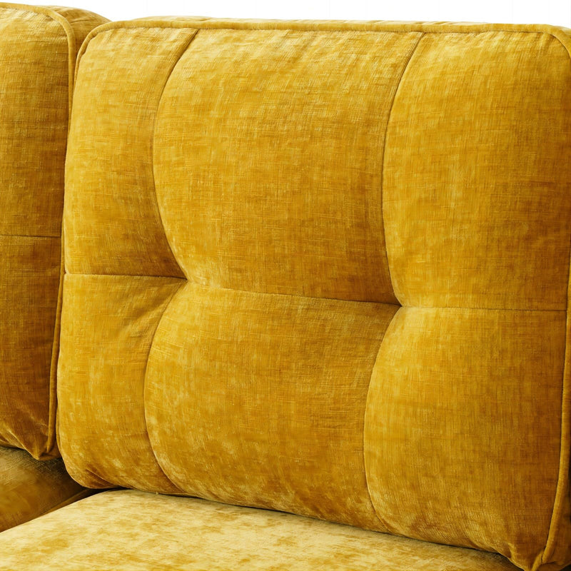 INGALIK Convertible Sectional Sofa Couch, Convertible L Shaped Couch with Reversible Chaise, Sectional Couch for Small Space Apartment, 3 Seater