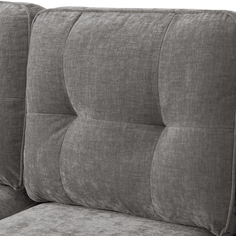 INGALIK Convertible Sectional Sofa Couch, Convertible L Shaped Couch with Reversible Chaise, Sectional Couch for Small Space Apartment, 3 Seater