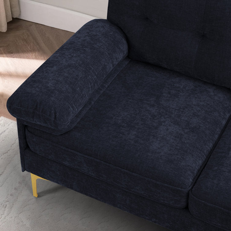 INGALIK Convertible Sectional Sofa Couch, Convertible L Shaped Couch with Reversible Chaise, Sectional Couch for Small Space Apartment, 3 Seater