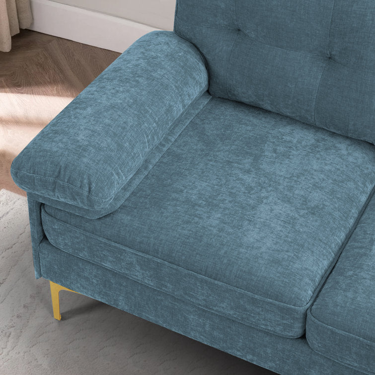 INGALIK Convertible Sectional Sofa Couch, Convertible L Shaped Couch with Reversible Chaise, Sectional Couch for Small Space Apartment, 3 Seater