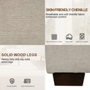 INGALIK 99" Sectional Sofa with Storage Chaise, Oversized L-Shaped Couch, Large Modern Chenille Sofa 3 Seat with Removable Cushion Covers USB Type-C Ports for Living Room