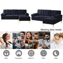 INGALIK Convertible Sectional Sofa Couch, Convertible L Shaped Couch with Reversible Chaise, Sectional Couch for Small Space Apartment, 3 Seater