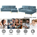 INGALIK Convertible Sectional Sofa Couch, Convertible L Shaped Couch with Reversible Chaise, Sectional Couch for Small Space Apartment, 3 Seater