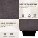 INGALIK 99" Sectional Sofa with Storage Chaise, Oversized L-Shaped Couch, Large Modern Chenille Sofa 3 Seat with Removable Cushion Covers USB Type-C Ports for Living Room