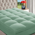 INGALIK Mattress Topper, 400TC Extra Thick Cooling Mattress Pad, Fluffy Soft Pillow Top Mattress Cover Stretches up 8-21" Deep Pocket, Pressure Relief, Hypoallergenic