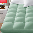 INGALIK Plush Soft Mattress Topper, 400TC Extra Thick Breathable Pad, Cooling Technology, Pressure Relief, 8-21" Deep Elastic Pocket