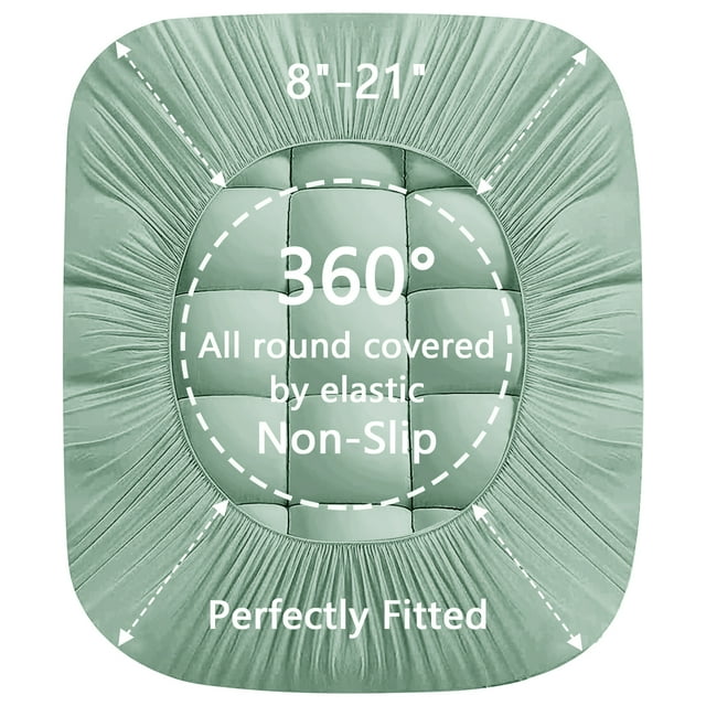 INGALIK Mattress Topper, 400TC Extra Thick Cooling Mattress Pad, Fluffy Soft Pillow Top Mattress Cover Stretches up 8-21" Deep Pocket, Pressure Relief, Hypoallergenic