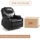 INGALIK Leather Power Lift Recliner for Elderly, Massage Electric Recliner Chairs with Heat, USB Ports, 2 Cup Holders, Easy to Reach Side Button, Brown