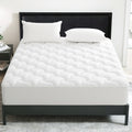 INGALIK Premium 400TC Quilted Mattress Pad, Cooling Breathable Topper, Fitted Thickened Protector, 8-21" Deep Pocket