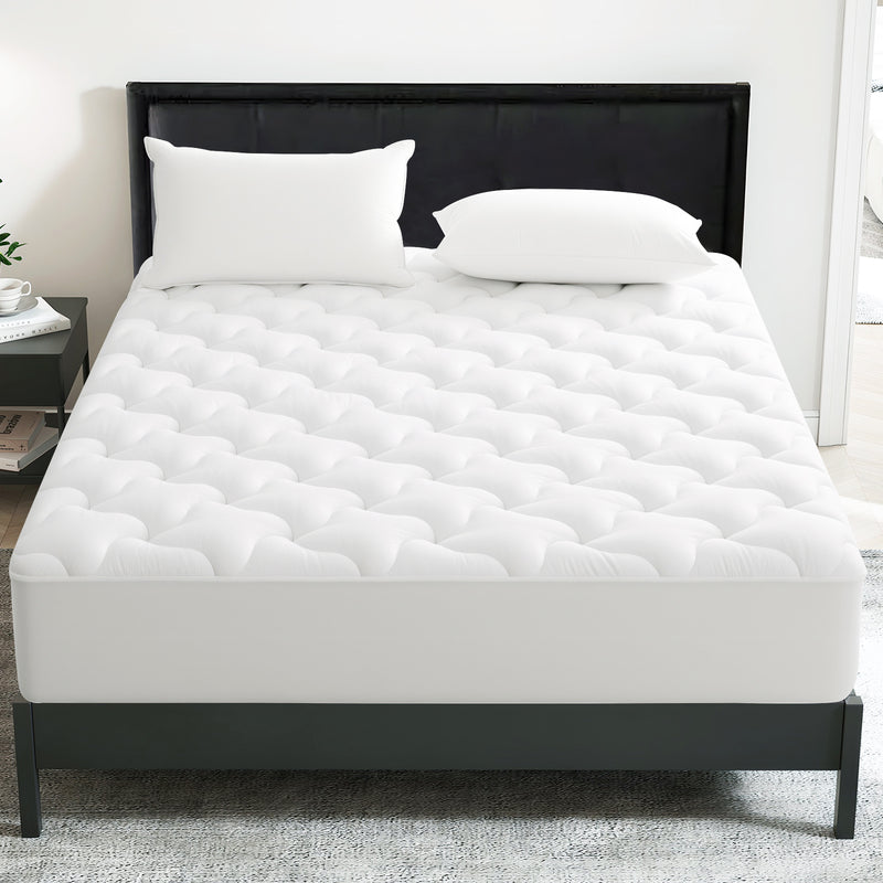INGALIK Premium 400TC Quilted Mattress Pad, Cooling Breathable Topper, Fitted Thickened Protector, 8-21" Deep Pocket