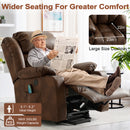 INGALIK Power Lift Recliner Chair Dual Motor, Electric Leather Recliner for Elderly with Heat and Massage, Lay Flat Assist Recliner with Side Pocket, Cup Holders
