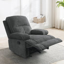 INGALIK Oversized Rocker Recliner Chair for Adults, Ergonomic Recliner Chair with Extra Large Footrest, Comfortable Reclining Chair for Living Room, Beige