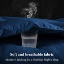 INGALIK Luxury Hotel-Style 3-Piece Queen Comforter Set, Hypoallergenic Quilted Down Alternative, All-Season Duvet Insert, Machine Washable, Corner Tabs