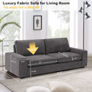 INGALIK Modern Loveseat Sofa for Living Room, Chenille Sofa and Couch with Square Armrests, Removable Sofa Cushions and Detachable Sofa Cover, Easy to Install
