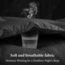 INGALIK Luxury Hotel-Style 3-Piece Queen Comforter Set, Hypoallergenic Quilted Down Alternative, All-Season Duvet Insert, Machine Washable, Corner Tabs