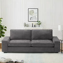 INGALIK Modern Loveseat Sofa for Living Room, Chenille Sofa and Couch with Square Armrests, Removable Sofa Cushions and Detachable Sofa Cover, Easy to Install