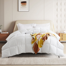 INGALIK Luxury Hotel-Style 3-Piece Queen Comforter Set, Hypoallergenic Quilted Down Alternative, All-Season Duvet Insert, Machine Washable, Corner Tabs