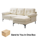 INGALIK Convertible Sectional Sofa Couch, Convertible L Shaped Couch with Reversible Chaise, Sectional Couch for Small Space Apartment, 3 Seater