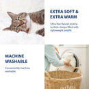 INGALIK  Sherpa Comforter Set, Soft Quilted Down Alternative Comforter Reversible Duvet with 2 Pillowcases, Plush Warm Fall Winter 3 Piece Bedding Sets