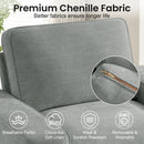 INGALIK Modern Modular Couch Sofa with Seats Storage, Sectional Couch with W/Deep Seat, Comfy Chenille Loveseat Sofa for Living Room, Side Pockets, USB Port, Removable Cover