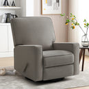 INGALIK 360 Degrees Swivel Rocker Recliner, Glider Rocking Chair Nursery, Fabric Single Sofa