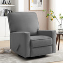 INGALIK 360 Degrees Swivel Rocker Recliner, Glider Rocking Chair Nursery, Fabric Single Sofa
