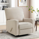 INGALIK 360 Degrees Swivel Rocker Recliner, Glider Rocking Chair Nursery, Fabric Single Sofa