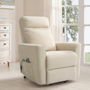 INGALIK Power Lift Recliner for Elderly, lift chairs recliners with Kneading Massage, Side Pocket, lift chair for Living room, Beige