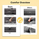 INGALIK Modern Loveseat Sofa for Living Room, Chenille Sofa and Couch with Square Armrests, Removable Sofa Cushions and Detachable Sofa Cover, Easy to Install