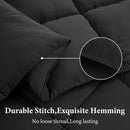 INGALIK Luxury Hotel-Style 3-Piece Queen Comforter Set, Hypoallergenic Quilted Down Alternative, All-Season Duvet Insert, Machine Washable, Corner Tabs