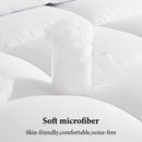 INGALIK Luxury Hotel-Style 3-Piece Queen Comforter Set, Hypoallergenic Quilted Down Alternative, All-Season Duvet Insert, Machine Washable, Corner Tabs