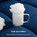 INGALIK Luxury Hotel-Style 3-Piece Queen Comforter Set, Hypoallergenic Quilted Down Alternative, All-Season Duvet Insert, Machine Washable, Corner Tabs