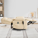 INGALIK Power Lift Recliner with Cup Holders, Leather Electric Chair Recliners with Heating and Massage, Storage, USB Charging