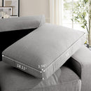 INGALIK Modern Loveseat Sofa for Living Room, Chenille Sofa and Couch with Square Armrests, Removable Sofa Cushions and Detachable Sofa Cover, Easy to Install