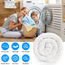 INGALIK Luxury Hotel-Style 3-Piece Queen Comforter Set, Hypoallergenic Quilted Down Alternative, All-Season Duvet Insert, Machine Washable, Corner Tabs