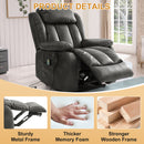 INGALIK 41" Breathable Leather Dual Motor Power Lift Recliner Chair With Heating And Massage, Lay Flat Electric Recliner Lift Assist Recliner For The Elderly
