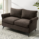 INGALIK 45" Modern Loveseat Sofa, 2 Seater Fabric Sofa Couch with Removable Upholstered, Tapered Metal Legs, Deep Seated Sofa for Small Space, Living Room, Apartment, Beige