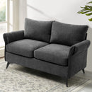 INGALIK 45" Modern Loveseat Sofa, 2 Seater Fabric Sofa Couch with Removable Upholstered, Tapered Metal Legs, Deep Seated Sofa for Small Space, Living Room, Apartment, Beige