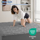 INGALIK Premium 400TC Quilted Mattress Pad, Cooling Breathable Topper, Fitted Thickened Protector, 8-21" Deep Pocket