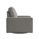 INGALIK Swivel Accent Chair, 40.2"W Oversize Chenille Accent Armchair with Storage Bag, Modern Comfortable Chair for Living Room, Bedroom, Home, Club