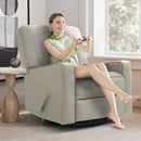 INGALIK 360 Degrees Swivel Rocker Recliner, Glider Rocking Chair Nursery, Fabric Single Sofa