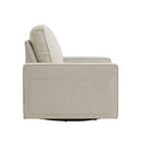 INGALIK Swivel Accent Chair, 40.2"W Oversize Chenille Accent Armchair with Storage Bag, Modern Comfortable Chair for Living Room, Bedroom, Home, Club