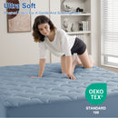 INGALIK Premium 400TC Quilted Mattress Pad, Cooling Breathable Topper, Fitted Thickened Protector, 8-21" Deep Pocket